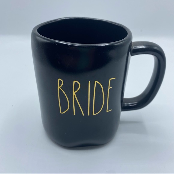 Rae Dunn Other - Rae Dunn Black Mug Gold Bride LL New Sample